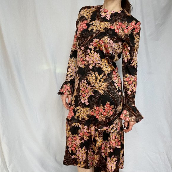 American Vintage Dresses & Skirts - Vintage 60's floral midi dress